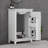 Modern Small Bathroom Vanity Cabinet With Ceramic Basin-116119045