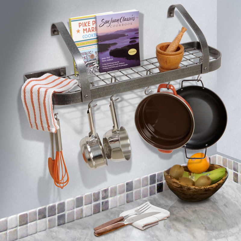 Elite Handcrafted Wall Mounted Pot Rack