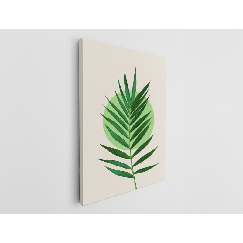 Modern Minimalist Tropical Painting Fine Art Canvas Print