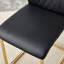 Collection de tables et de chaises glamour: rectangulaire avec surface en verre, 6 chaises en similicuir
