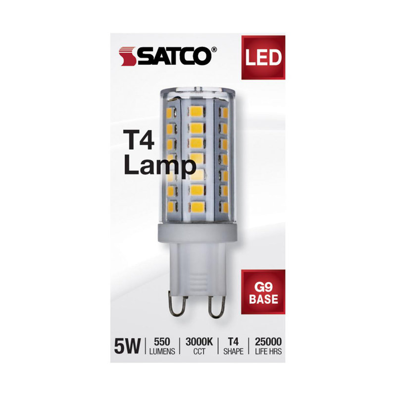 5 Watt Clear LED Bulb, 3000K