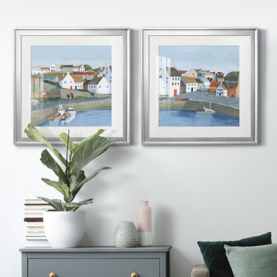 " Old Coast Town I " 2 - Pieces