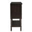 Commode d'appoint en bois massif avec 2 tiroirs - Finition foncée pour la maison en accessoire-91449609