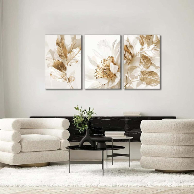 3 Piece Wrapped Canvas Print, 40 cm H x 30 cm W