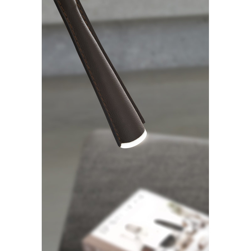 Flexiled 79.9" Arched Floor Lamp, Dark Brown