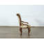 Chaise avec accoudoirs Valentine en brun