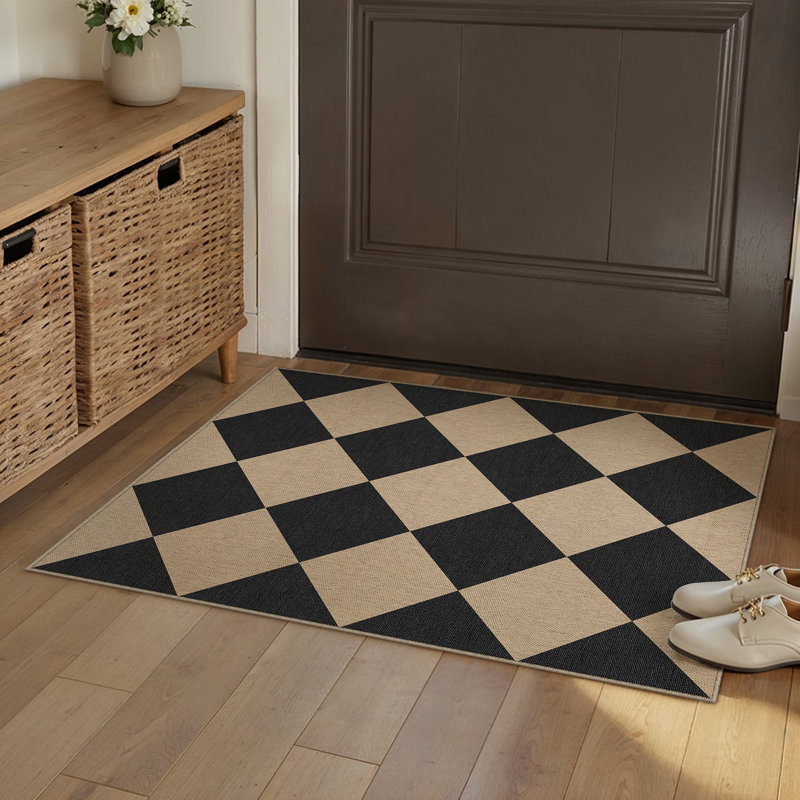 Tapis intérieur / extérieur Kason, Rectangle 2' x 3'
