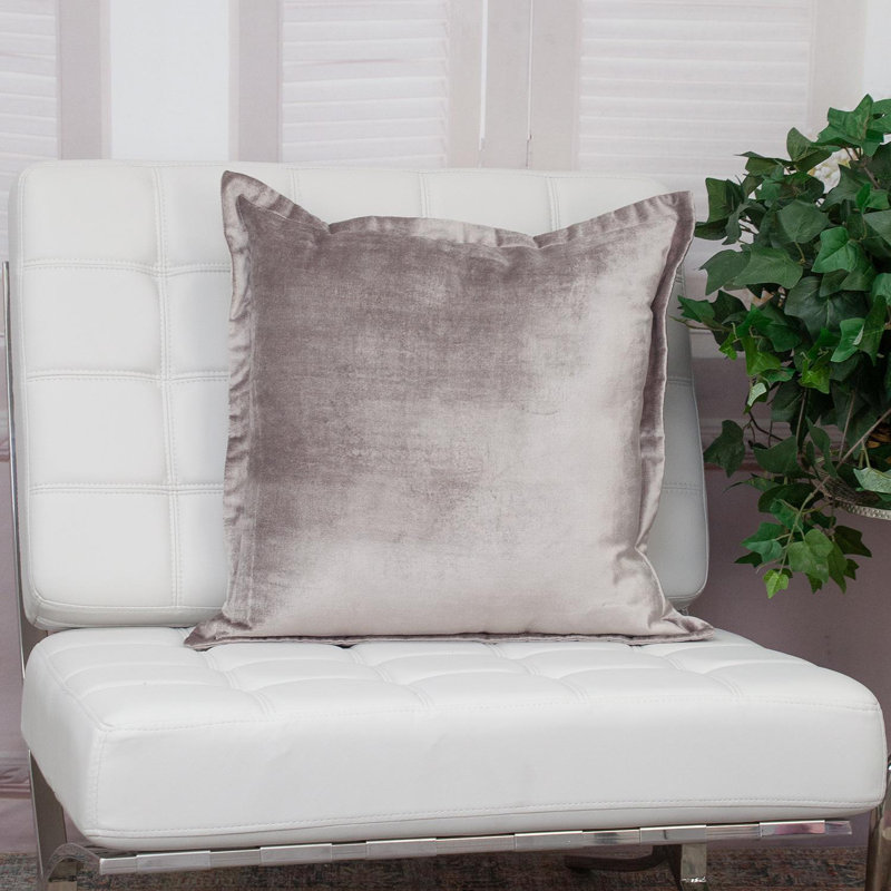 Parkland Collection Agneta Transitional Throw Pillow, 20" x 20", Taupe