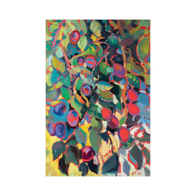 Plums 1 Piece Wrapped Canvas Painting