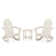 Vineyard 3-Piece Adirondack Rocking Chair Set with South Beach 18" Side Table