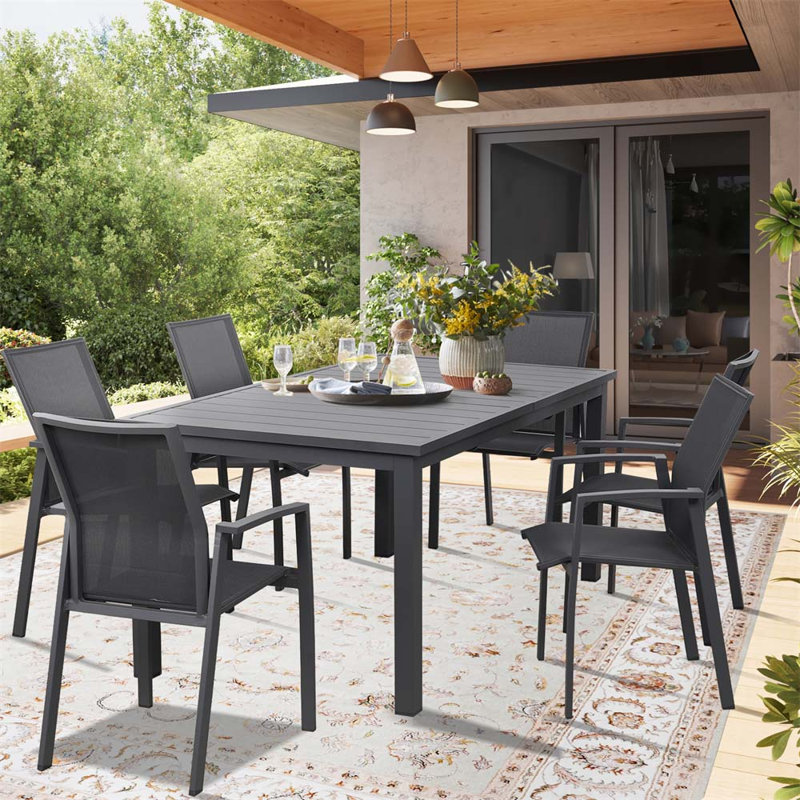 Ensemble repas pour patio, Gris