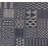 Artisan Hand Loomed Cotton Table Runner - Indigo Blocks - 18"x96"