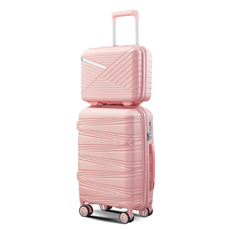 Ensemble 4 pièces de bagage (14/20/24/28), valise rigide rigide à verrou TSA