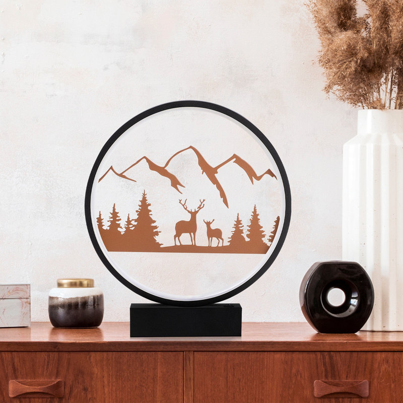 Lampe de table, Cuivre noir