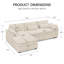 Canapé manuel en L à 3 places avec coussin de siège double amovible Manuel Corduroy-250414996-250414995