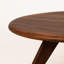 Table basse ronde en bois de noyer Petra, style Mid-Century moderne-1208902541