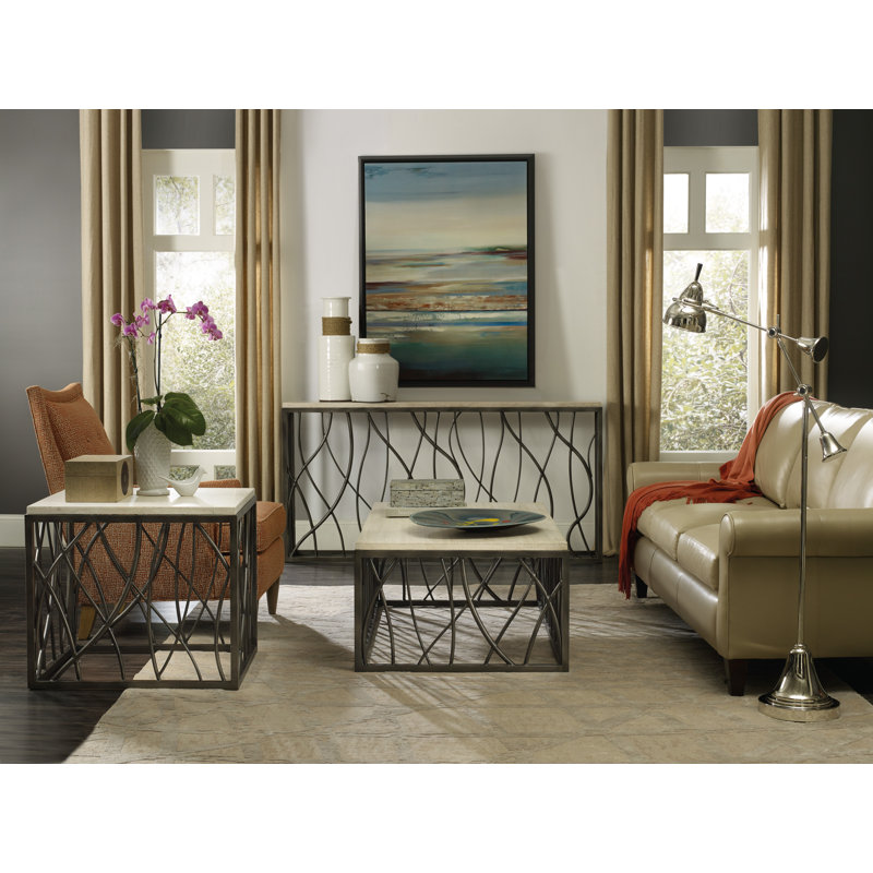 Occasional Stone Console Table, 34" H x 68" W x 12" D