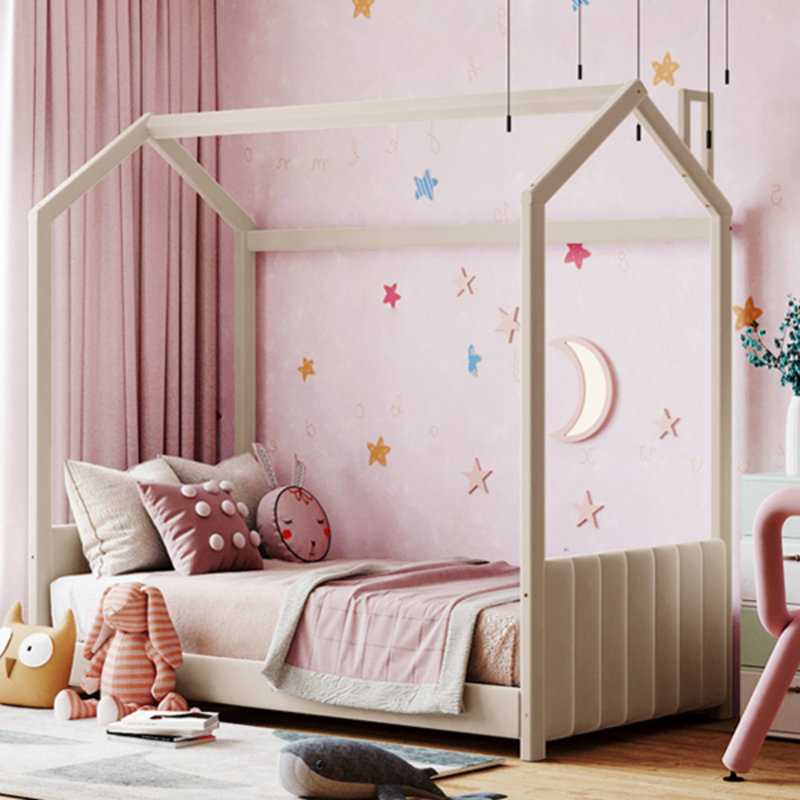 Lit simple en velours