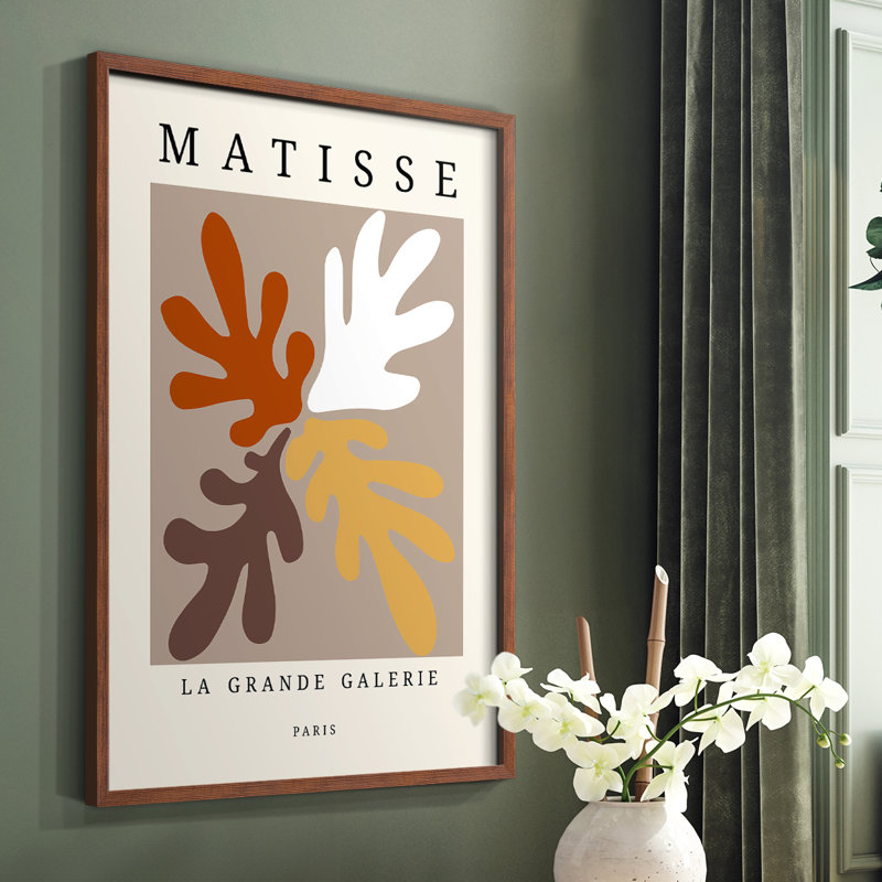 Matisse CECL XXXVI, reproduction encadrée - bois massif, Brun, H 20 po x l 16 po