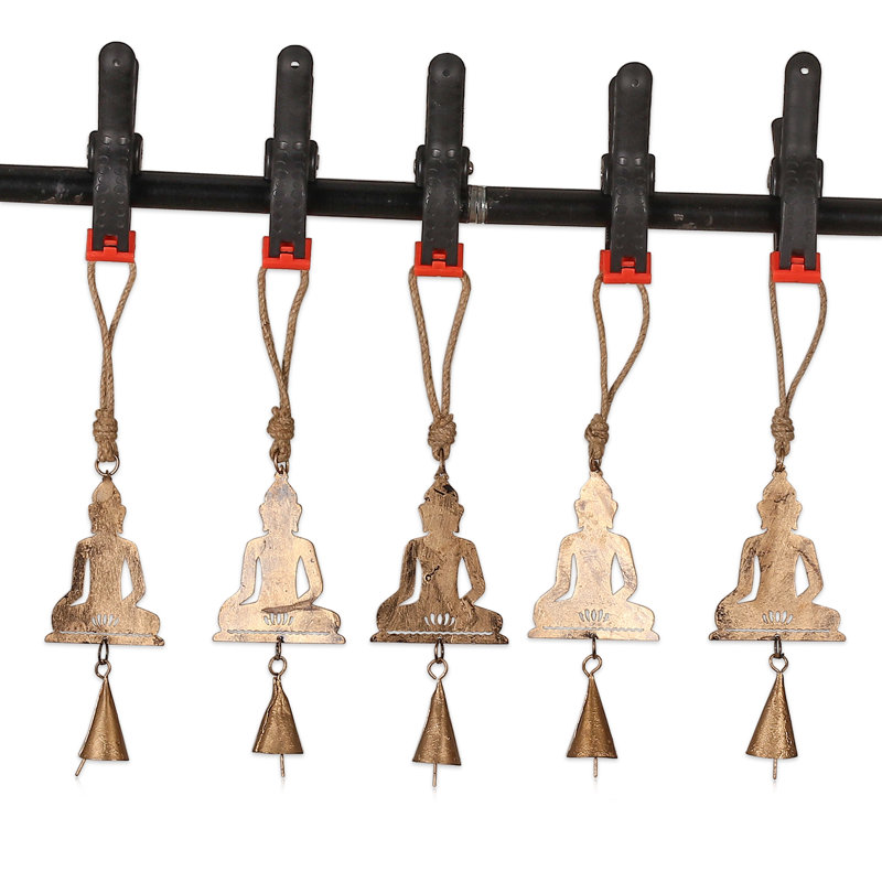 NOVICA Handmade Buddha Memory Iron Ornaments (Set Of 5)
