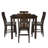 Taneytown Counter Height 5 - Piece 42" Wood Mission Slat Back Dining Set-1755837186