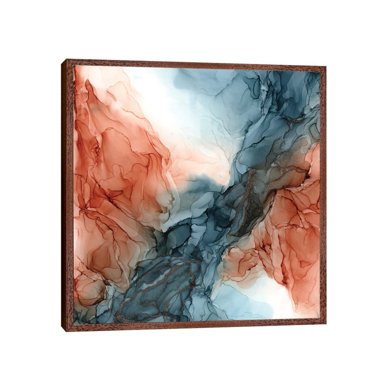 Desert River by Elizabeth Karlson - Print on Canvas, Brown Framed, 93.98 cm H x 93.98 cm W