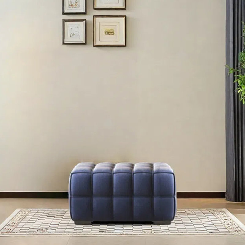 Banc, vestiaire, banc à langer, Bleu foncé, H 16,54 po x l 35,43 po x P 21,65 po
