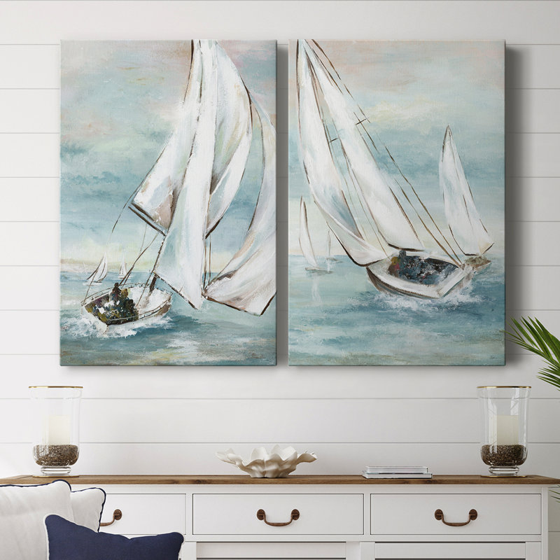 Réglage de la voile - Toile tendue avec châssis de qualité supérieure - Prêt à être accroché, H 60 po x l 40 po