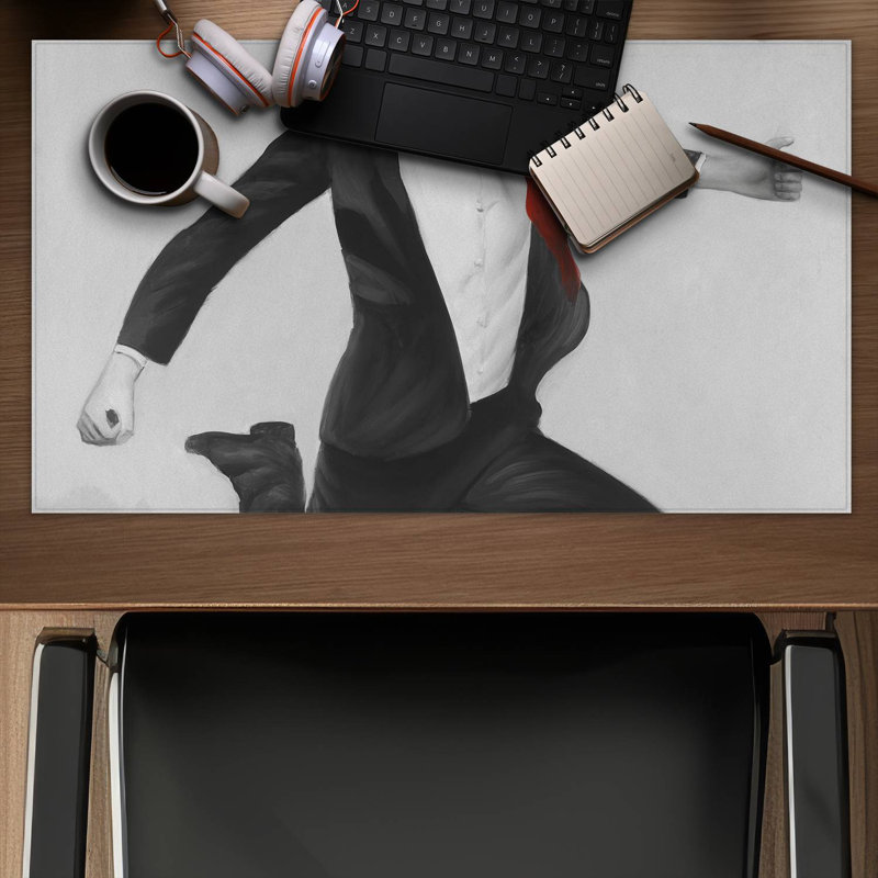 Happy classic man - 14.00"x24.25" Desk mat