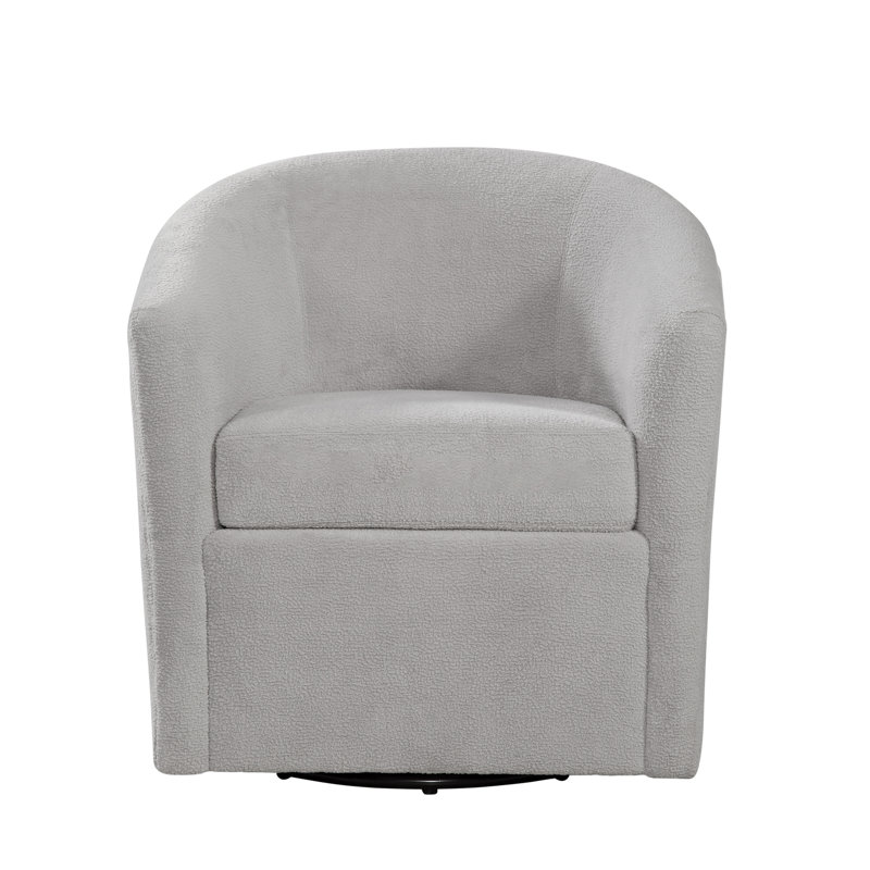 Fauteuil d'appoint pivotant Oaklynn, Brun cendré