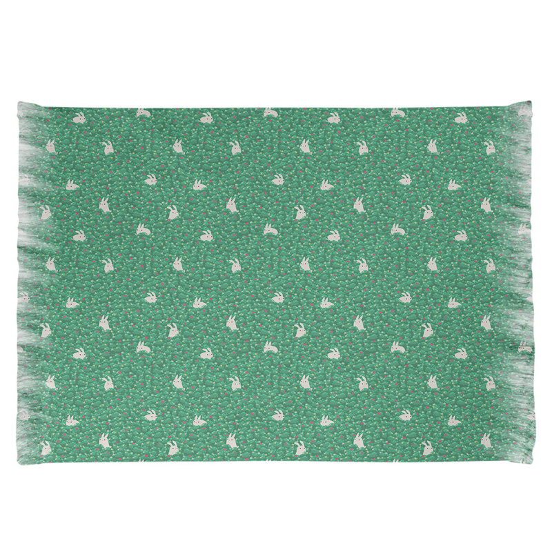 Tapis vert à motif de lapin Mcguigan, Oui