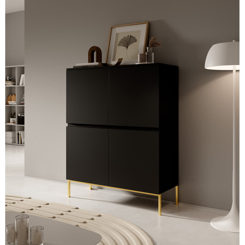 Masoumeh 100cm Sideboard, Black