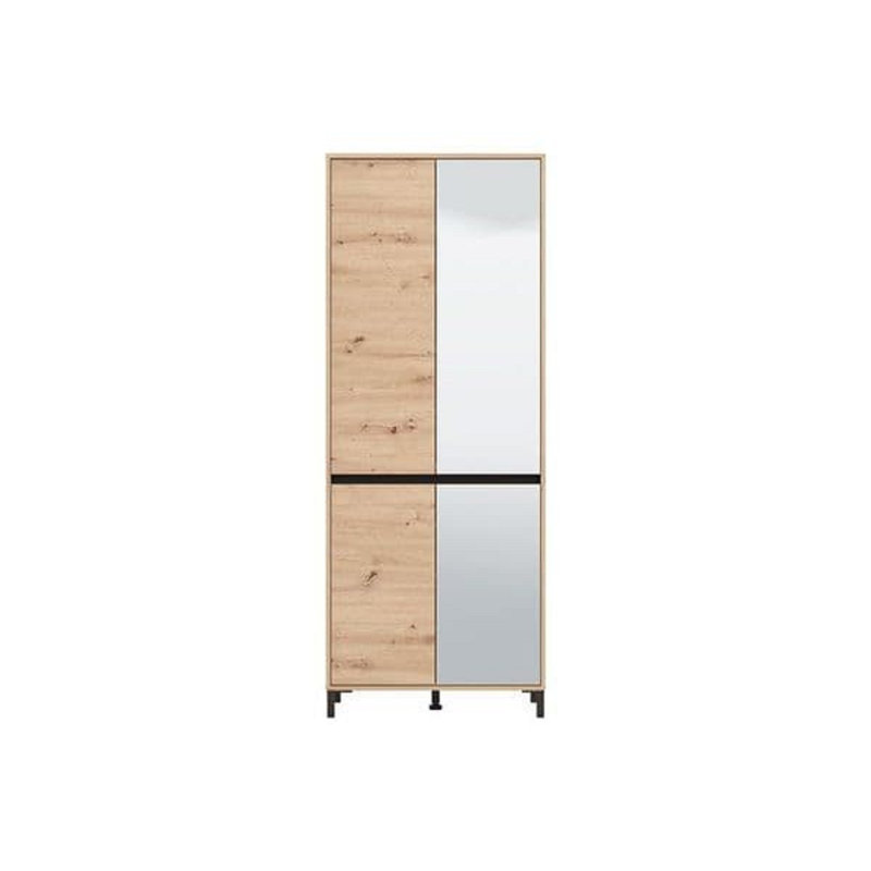 40 Pair Shoe Rack, Light Yellow Wood