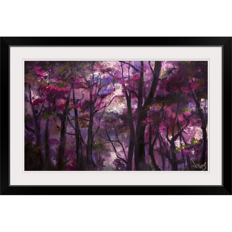 «Wild and Romantic» par Aniesa, reproduction d'art, H 20 po x l 27 po x p 1 po, Cadre noir