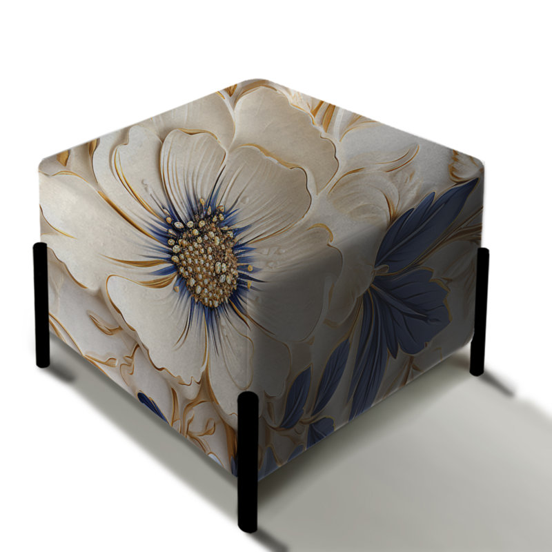 Repose-pieds Cobalt Cameo Delight