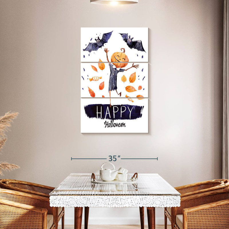 Lelend Halloween Happy Pumpkin, 45" H x 28" W