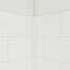 DreamLine DreamStone 36 in. D x 62 in. W x 84 in. H Shower Wall Kit in White Traditional Subway