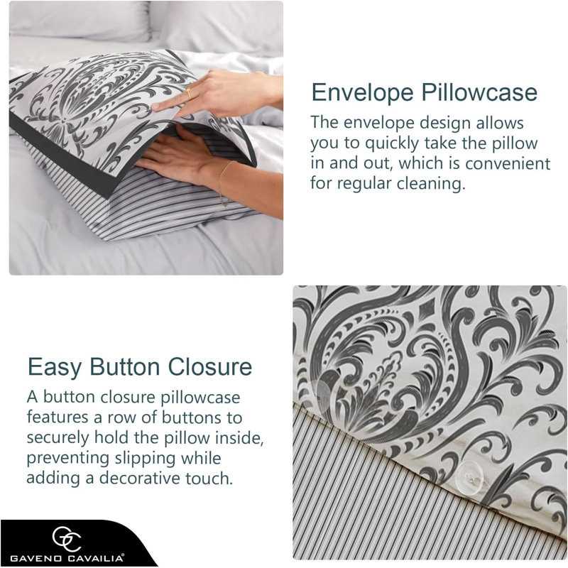  Bedding, King, Charcoal