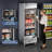 Coolake 27” W Glass Doors Commercial Display Freezer, 23 Cu.ft Stainless Steel Auto-defrost Merchandiser Freezer, Reach-in Upright Freezers With Led Lighting For Restaurant Retail Shop Store Home Office