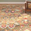 Tapis vert / multicolore en laine fait à la main Tansy-257718588