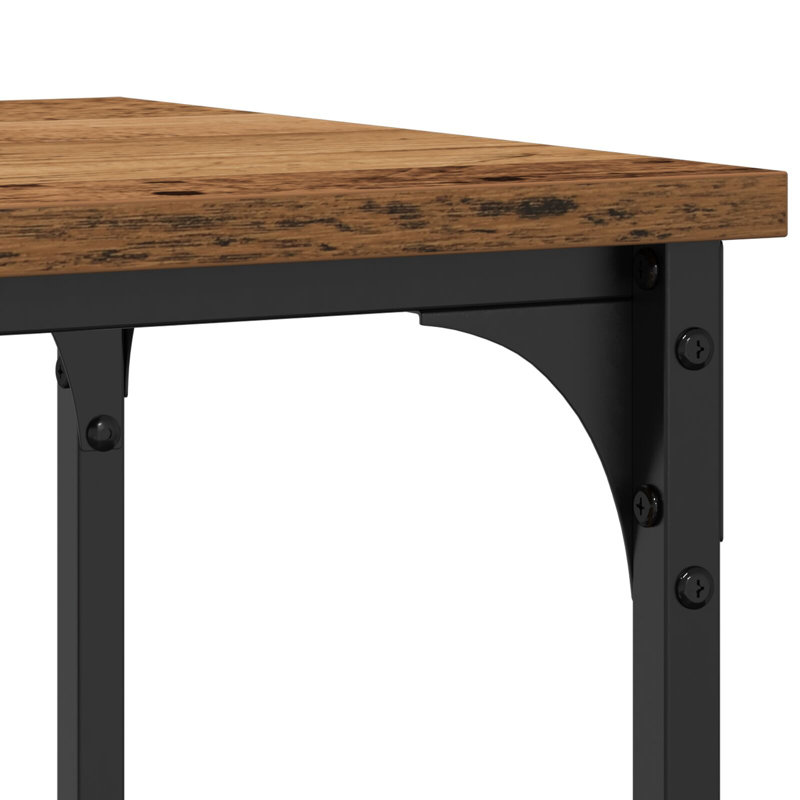 Console Table Metal Medium, Old Wood