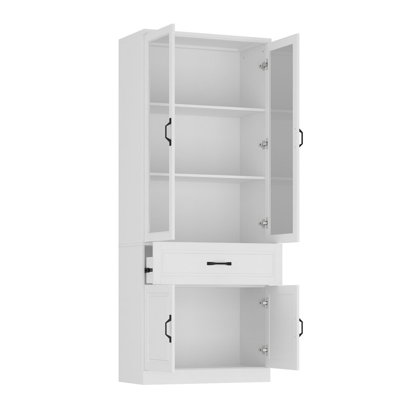 Armoire de rangement à 4 niveaux H 79 po x l 31,5 po avec tiroir