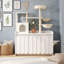 Arbre à chat avec armoire, poteaux à griffer en sisal, hamacs doubles, condo fermé, jouets suspendus et perchoir supérieur-133339112