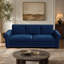 Canapé Chesterfield, canapé-lit gigogne de 93,7 po, canapé-lit convertible en velours 3 en 1 avec garniture cloutée et accoudoirs roulés, canapé-lit multifonctionnel pour salon, chambre à coucher, appartement, bureau