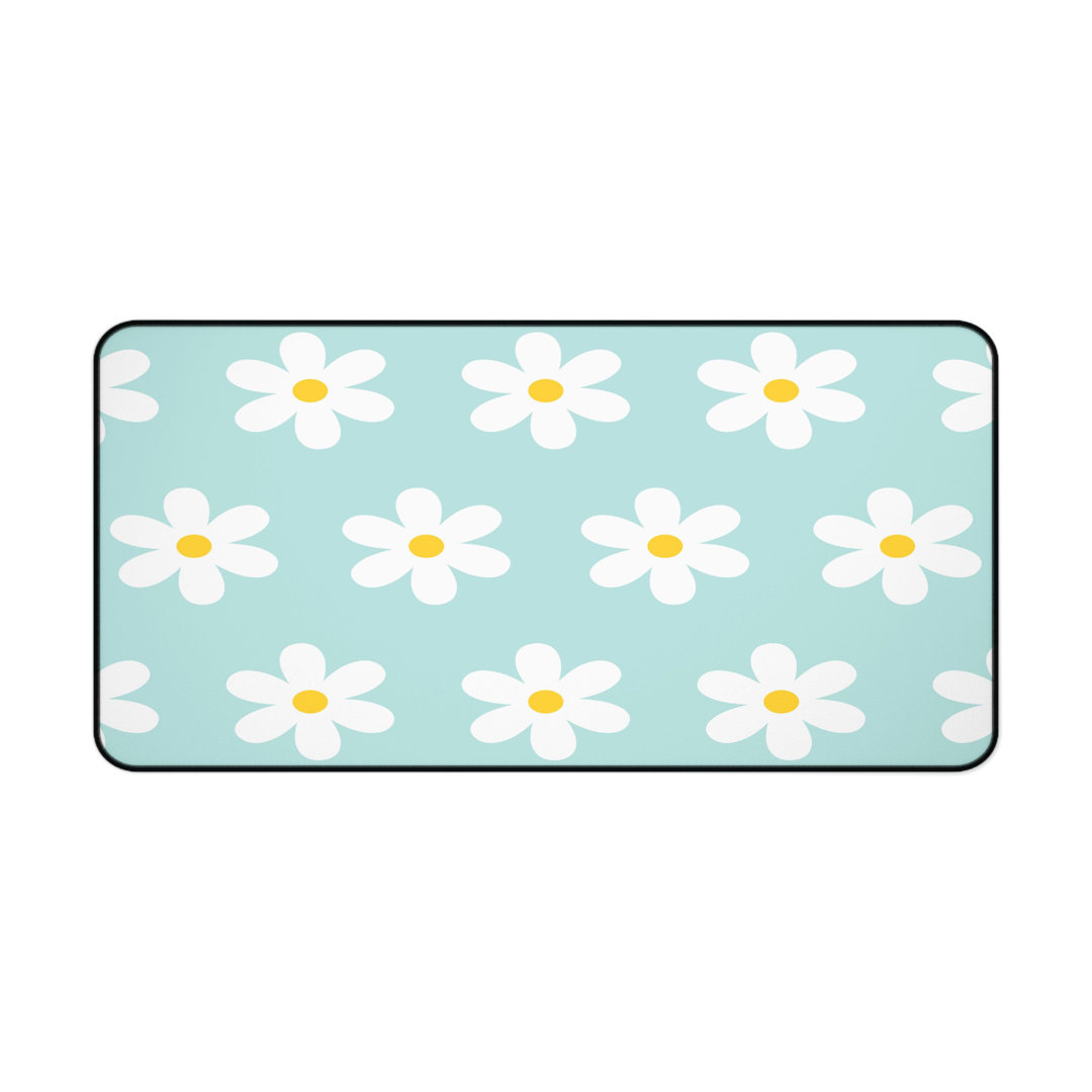 Cute Daisy Floral Desk Mat