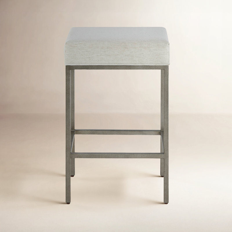 Oasis Upholstered Stool with Metal Frame