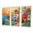 Toile naturelle avec cadre flottant