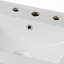 Meuble-lavabo élégant avec lavabo en céramique et tablettes réglables et ouvertes-672195283