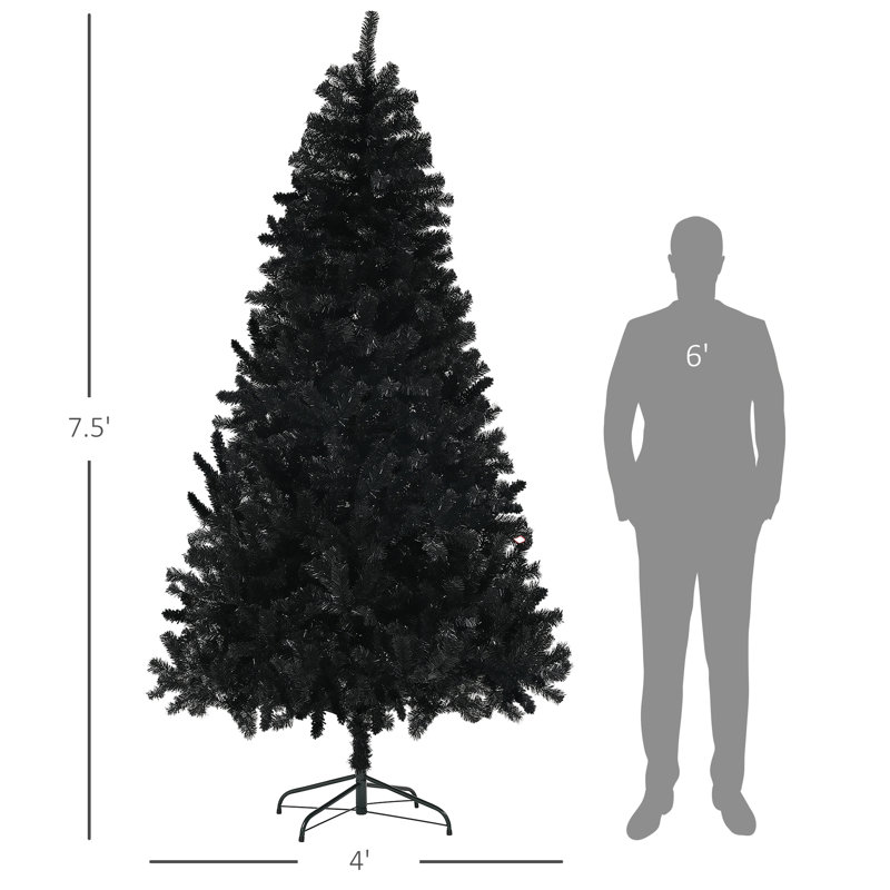 Grand arbre de Noël artificiel, ouverture automatique, décoration des Fêtes pour le bureau personnel, 7.38'