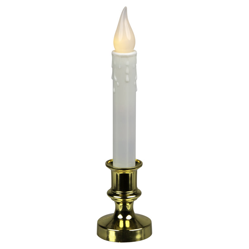 LED Flickering Window Candles With Timer - 8.5" - Set Of 8